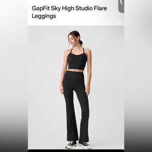 GAP Black Sky High Flare Leggings